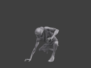 Casual Zombie CZ3 0009 Modelo de impresión 3D