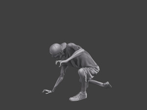Casual Zombie CZ3 0009 Modelo de impresión 3D
