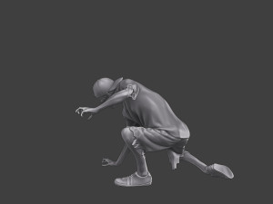 Casual Zombie CZ3 0009 Modelo de impresión 3D