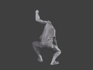 Casual Zombie CZ3 0010 3D Print Model