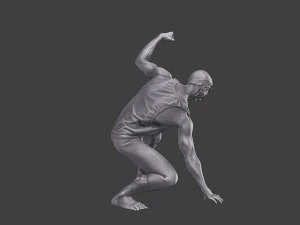 Casual Zombie CZ3 0010 3D Print Model