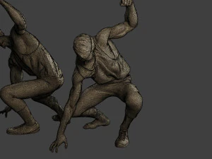 Casual Zombie CZ3 0010 3D Print Model