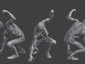 Casual Zombie CZ3 Pack 1 Modelo de impresión 3D