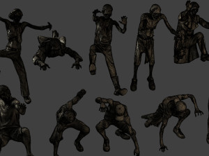 Casual Zombie CZ3 Pack 1 Modelo de impresión 3D