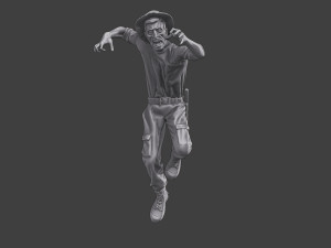 Casual Zombie CZ3 0011 3D-printmodel