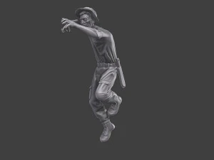 Casual Zombie CZ3 0011 3D Print Model