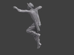 Casual Zombie CZ3 0011 3D Print Model