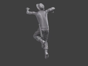 Casual Zombie CZ3 0011 3D Print Model