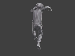 Casual Zombie CZ3 0011 3D Print Model