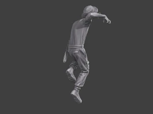 Casual Zombie CZ3 0011 3D Print Model
