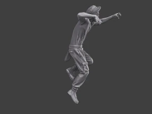 Casual Zombie CZ3 0011 3D Print Model
