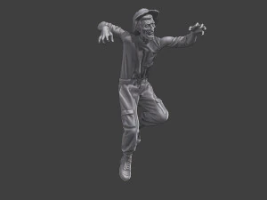 Casual Zombie CZ3 0011 3D Print Model