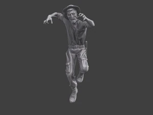 Casual Zombie CZ3 0011 3D Print Model