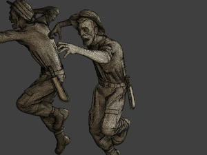 Casual Zombie CZ3 0011 3D Print Model