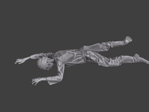 Casual Zombie CZ3 0012 Modelo de impresión 3D
