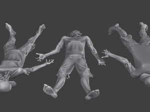 Casual Zombie CZ3 0013 Modelo de impresión 3D