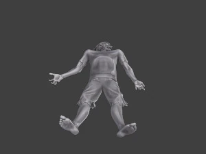 Casual Zombie CZ3 0013 3D Print Model
