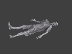 Casual Zombie CZ3 0013 3D Print Model