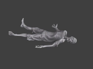 Casual Zombie CZ3 0013 3D Print Model