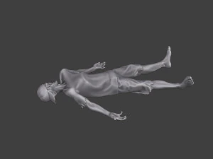 Casual Zombie CZ3 0013 3D Print Model