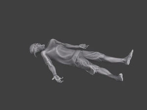 Casual Zombie CZ3 0013 3D Print Model