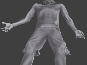 Casual Zombie CZ3 0013 3D Print Model
