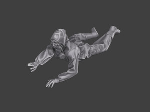 Casual Zombie CZ3 0014 3D Print Model