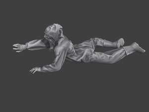 Casual Zombie CZ3 0014 3D Print Model