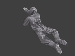 Casual Zombie CZ3 0014 3D Print Model
