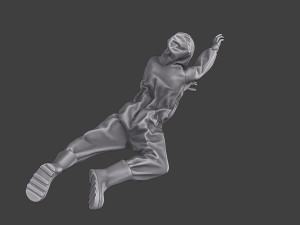 Casual Zombie CZ3 0014 3D Print Model