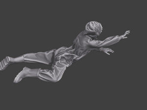 Casual Zombie CZ3 0014 3D Print Model