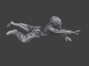 Casual Zombie CZ3 0014 3D Print Model