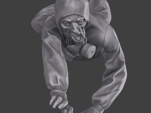Casual Zombie CZ3 0014 3D Print Model