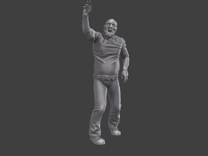 Casual Zombie CZ3 0015 3D Print Model