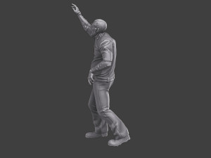 Casual Zombie CZ3 0015 3D Print Model