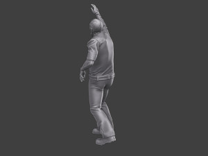 Casual Zombie CZ3 0015 3D Print Model