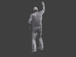 Casual Zombie CZ3 0015 3D Print Model