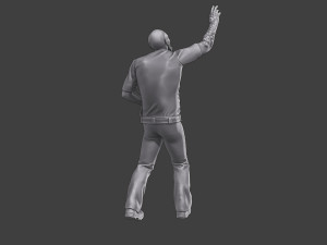 Casual Zombie CZ3 0015 3D Print Model