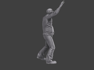 Casual Zombie CZ3 0015 3D Print Model
