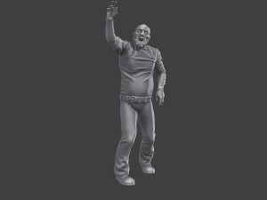 Casual Zombie CZ3 0015 3D Print Model