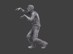 Casual Zombie CZ3 0016 Modelo de impresión 3D