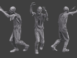 Casual Zombie CZ3 0017 Modelo de impresión 3D