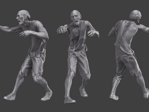 Casual Zombie CZ3 0018 Modelo de Impressão 3D