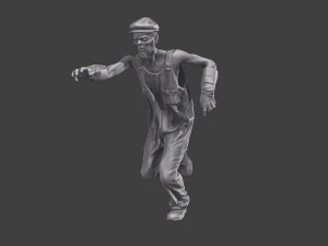 Casual Zombie CZ3 0021 3D Print Model
