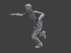 Casual Zombie CZ3 0021 3D Print Model