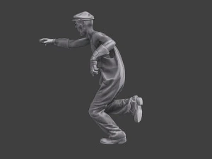 Casual Zombie CZ3 0021 3D Print Model