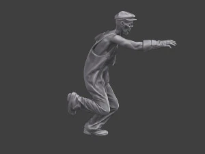 Casual Zombie CZ3 0021 3D Print Model