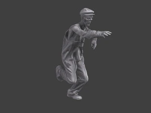 Casual Zombie CZ3 0021 3D Print Model