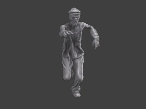 Casual Zombie CZ3 0021 3D Print Model