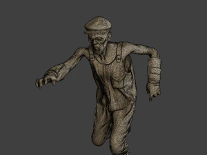 Casual Zombie CZ3 0021 3D Print Model
